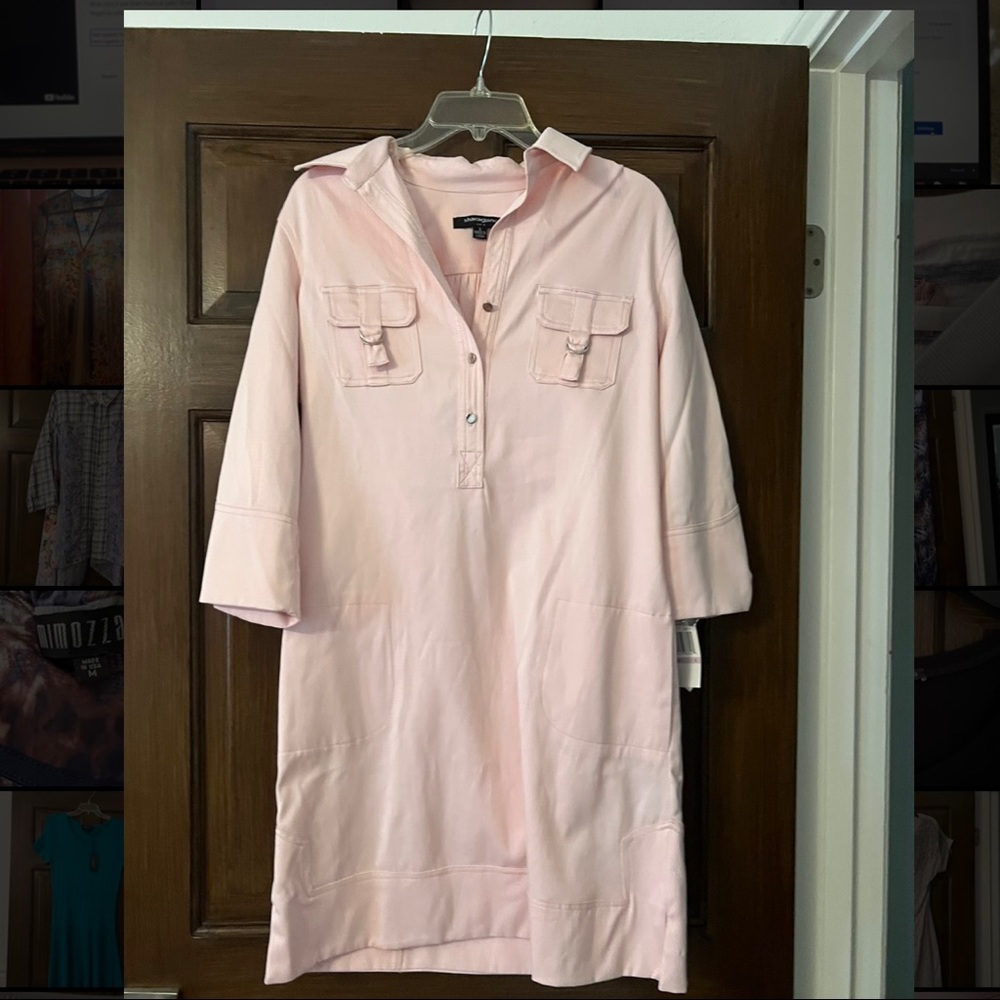 Baby Pink Midi Dress